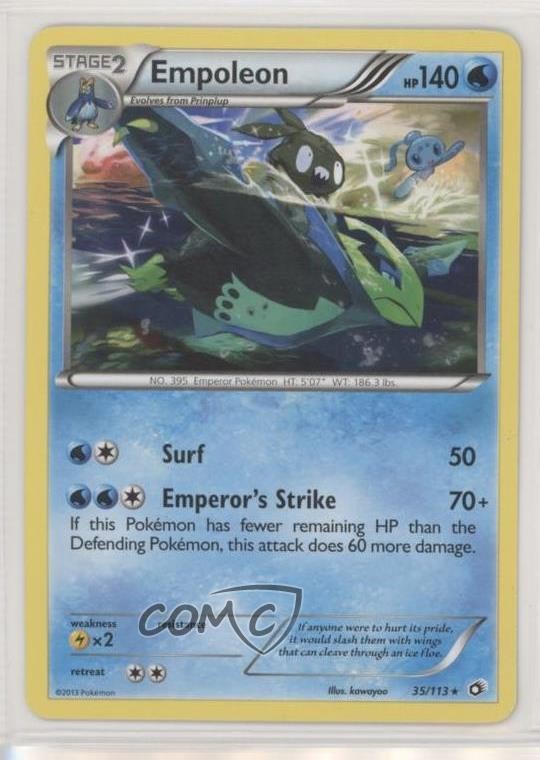 Empoleon Pokemon Black & White Legendary Treasures #35