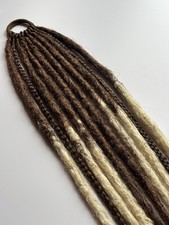 Dreadlock Dreads Ponytail Synthetic Extensions Elastic hair tie blonde brown