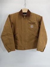 Vintage 1997 Minty Carhartt J01 BRN Detroit Jacket Blanket Lined Men  s 42r USA