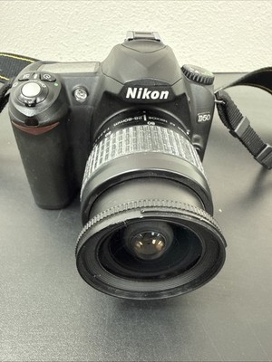 Nikon D50 Digital SLR DSLR Camera Body, Black -6.1MP With Nikon Nikkor 28-80mm