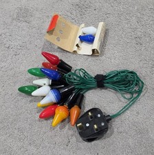 Classic and Vintage Christmas lights 12 Lamp set unboxed