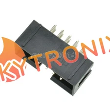 10PCS 2.54mm 10 Pin 2x5 Pin Double Row Straight Male Shrouded header IDC Socket