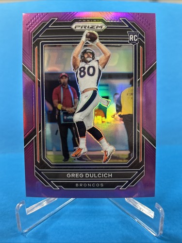 2022 Panini Prizm Rookies Purple Prizm /125 Greg Dulcich #360 Rookie RC