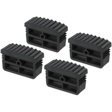 4Pcs Ladder Feet Non Slip Extension Ladder Feet Rubber Pads Cover Black