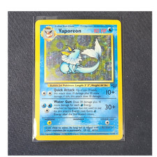 Vaporeon 80 HP Jungle Holo Rare Unlimited 12/64 Stage 1 English Pokémon