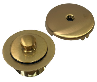 Moen Push-N-Lock Tub Bathtub Drain Kit w Overflow Brushed Gold T90331BG