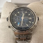 Seiko The Great Blue Chronograph 100m Quartz Men's Watch 7T32-6N40 Rare Vintage