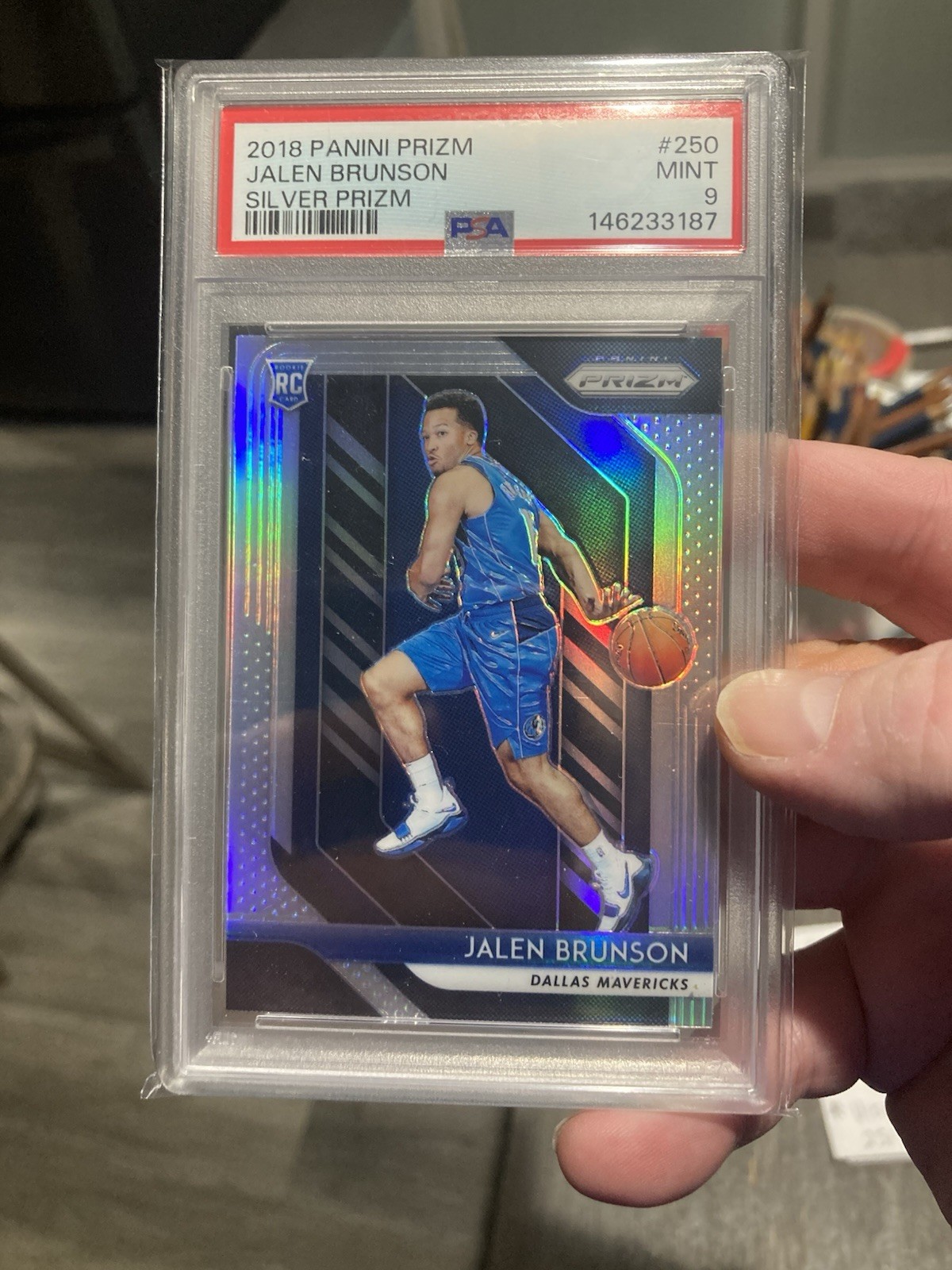 2018-19 Prizm Jalen Brunson Silver Rookie Psa 9