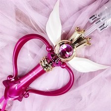 Magic Moon Stick Transparent Umbrella Luminous Rain Gear for Girls