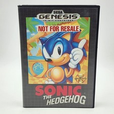 Sonic the Hedgehog "Not For Resale" Sega Genesis Video Game *pre-owned