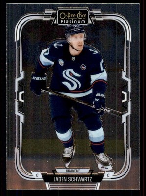 2025-26 O-Pee-Chee Platinum #156 Jaden Schwartz Seattle Kraken