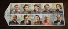 GB 2013 Great Britons, Commemorative Stamps On Piece, Used ex FDC