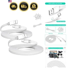 Micro USB Extension Cable 20FT Long Power Cord for Security Camera Surveillance