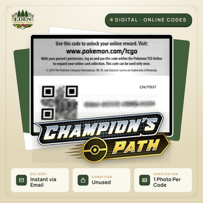 Pokemon TCG Live Online Codes   Champion's Path   INSTANT DELIVERY
