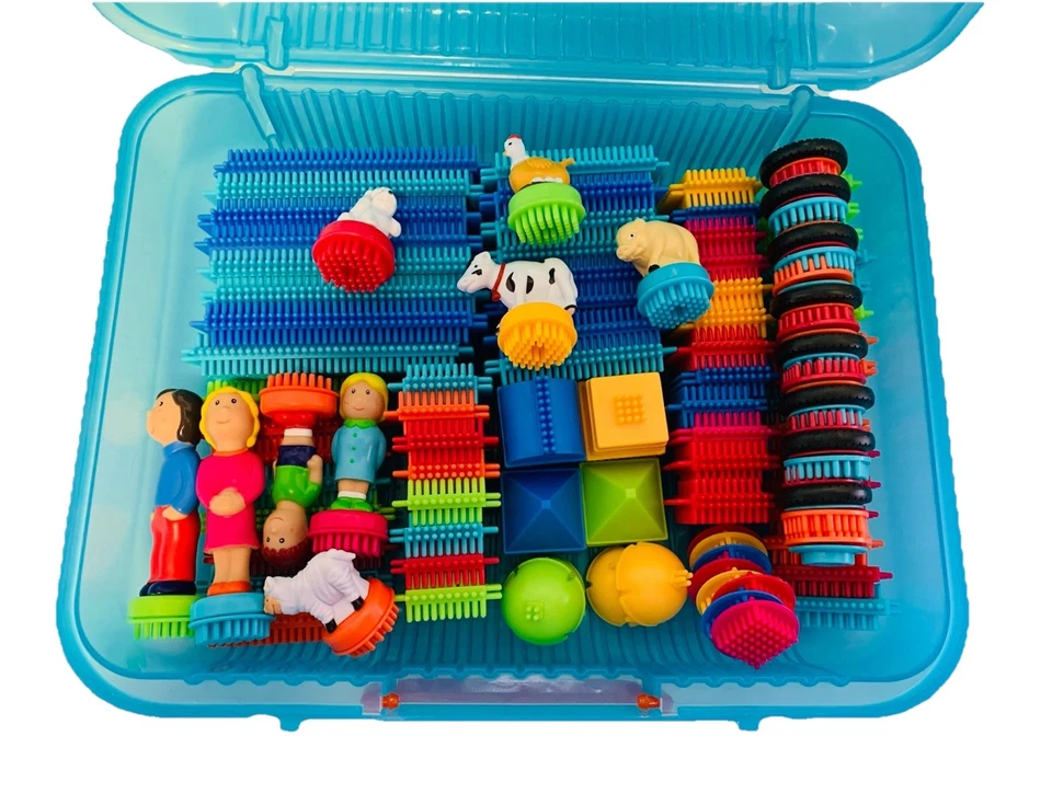 NIB - Battat Bristle Block 113-Piece Set, SEALED BAG, CARRY ON BOX  - Image 2 of 4