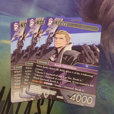 Final Fantasy TCG Journey Of Discovery Seifer 27-083R x3 Playset
