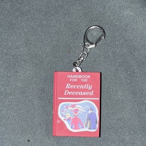 Beetlejuice Handbook for the Recently Deceased Red Mini Book Keychain Detachable