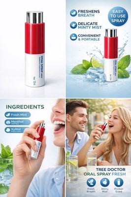 Oral Spray Fresh Breath 12ml Portable Mouth Freshener Bad Breath Care