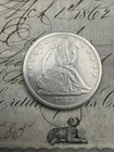 1862 Seated Liberty Half Dollar Silver Coin San Francisco Mint
