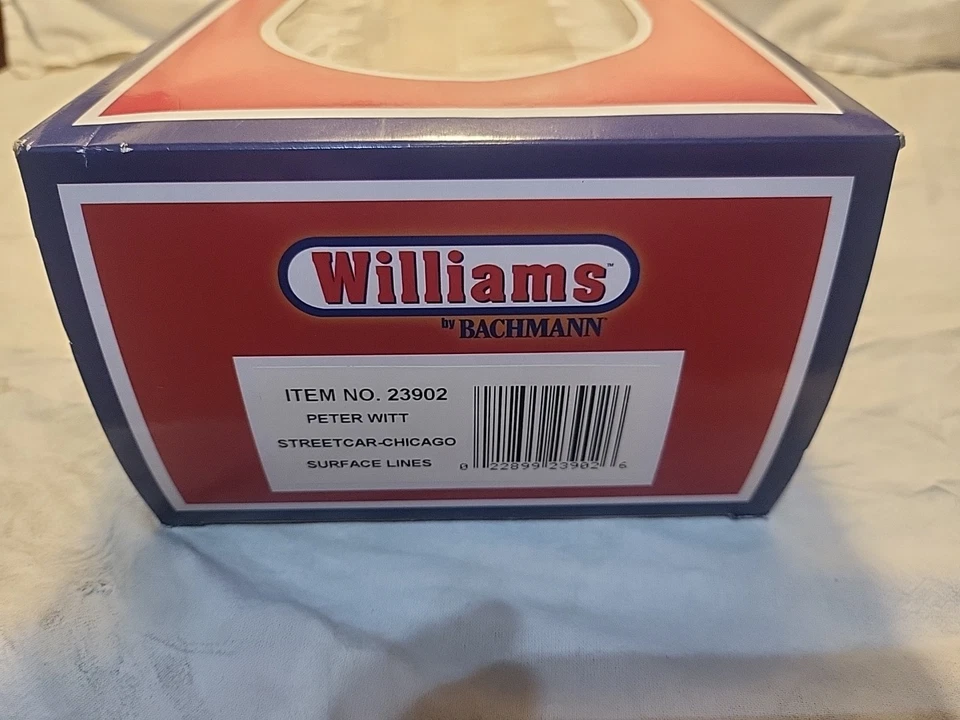 Williams by Bachmann 23902 PETER WITT STREETCAR-CHICAGO SURFACE LINES NIB - Image 2 of 4