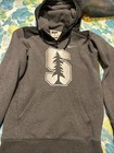 Stanford Cardinals Hybrid Hoodie Nike Mens Small Gray Silver Tree Logo Pullover