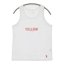 grown in the sun YELLOW/TAIL Size XS Embroidery Tank top white 5-0610S♪