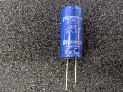 New, Maxwell Technologies, BCAP0050 P270 S01, CAP 50F -10% +20% 2.7V - Lot of 5