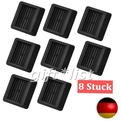 8 Stk rutschfest Möbeluntersetzer Möbelräder Stuhl Gummi Stopper 8*8 cm