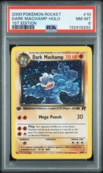 Dark Machamp 10/82 Team Rocket Holo Rare 1st Edition