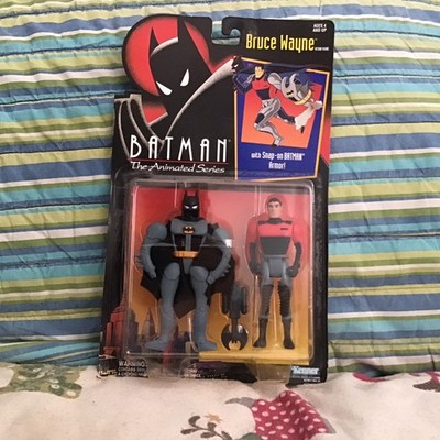 1992 Batman The Animated Series Bruce Wayne with Snap-on Armor