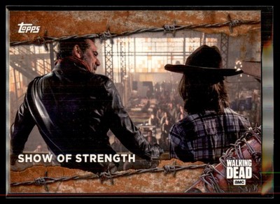 2017 Topps Walking Dead Season 7 RUST Parallel #36 Show of Strength