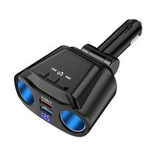 90W 4.8A Dual USB Car Charger Cigarette Lighter Bluetooth 5.0 Adapter MP3 Player