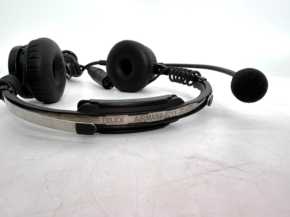 Auriculares ANR de aviación Telex Airman 8 con enchufe Airbus XLR-5 AIRMAN8-0211 piloto Foto 3 de 4