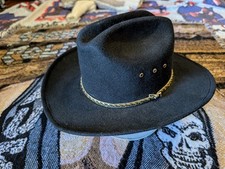 TGH Mexican Cowboy Western Hat Size L Made in Mexico Braided leather brand