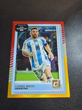 2025-26 Panini Donruss soccer-Lionel Messi-yellow red prizm