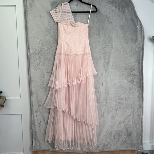 BCBGMAXAZRIA Fabianna Abendkleid One Shoulder Gr. 8 Fairycore Ethereal Dreamy - Bild 7 von 22