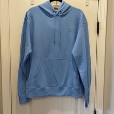 Champion Mens Powerblend Fleece Pullover Hoodie Medium Swiss Blue Baby Blue NWT