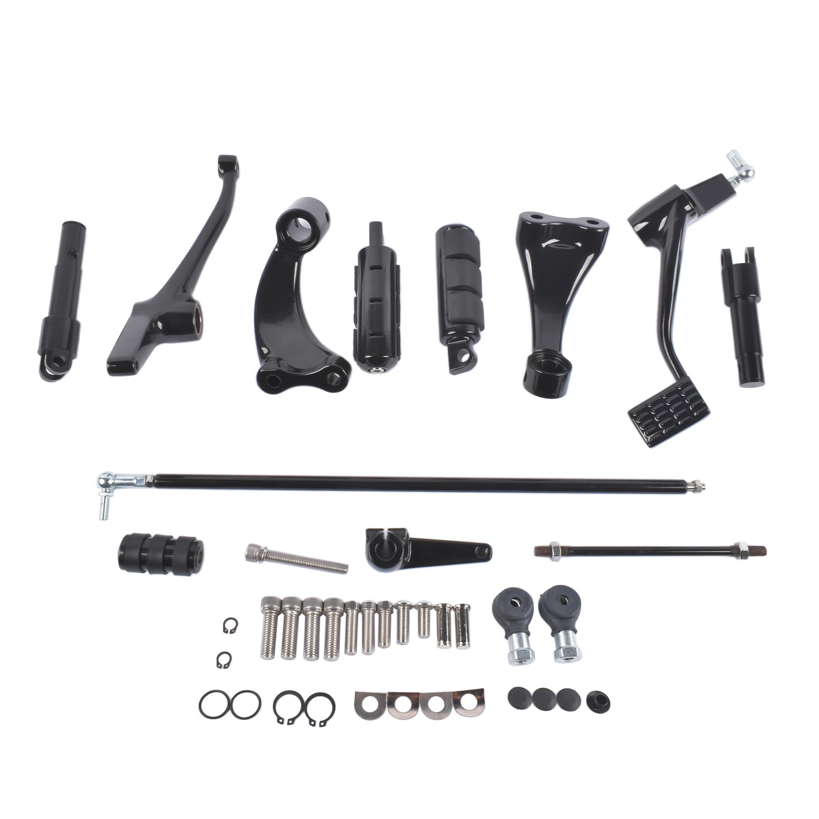 Forward Controls Foot Pegs Levers Linkages For HarleySportster 883/1200 Aluminum
