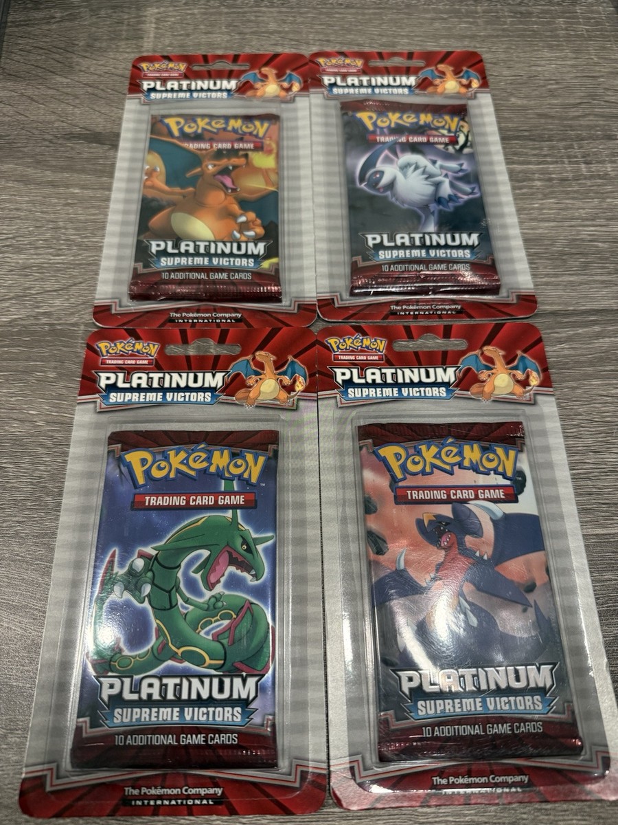 Pokemon Platinum Supreme Victors BLISTER Pack 2009 RARE Booster