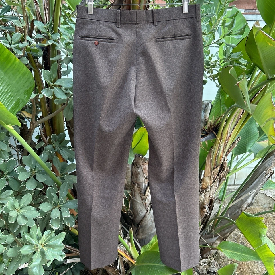 Pantalones Levi’s Action vintage años 60 marrón plisado garra 33x29 Foto 3 de 4