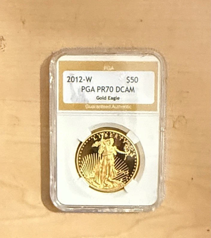American Eagle 2012 W $50 Gold Coin PR 70 DCAM - Image 3 of 3