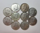 1965-1969 Kennedy *40% Silver* Half Dollars  (.50c lot of 10)