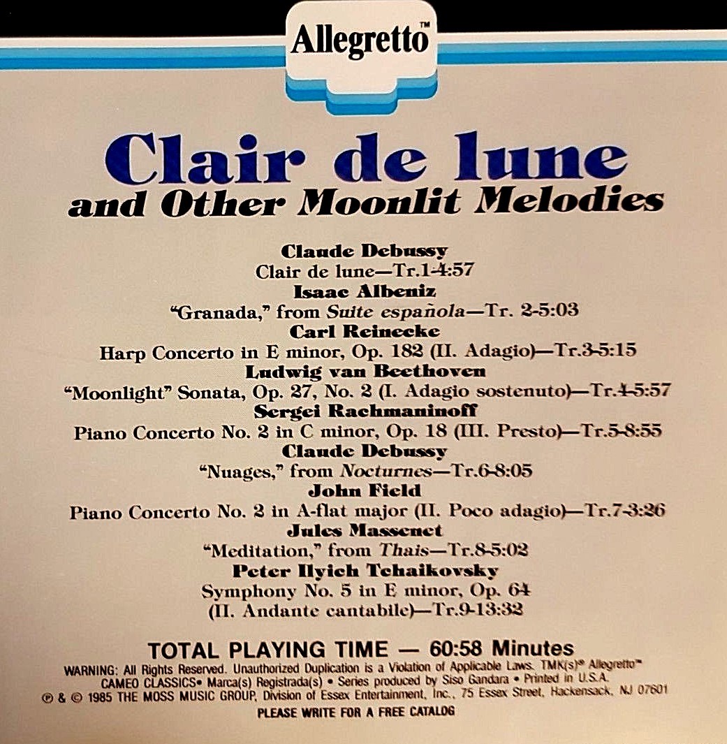 Clair de lune and Other Moonlit Melodies (CD, Vox) 47163870125| eBay