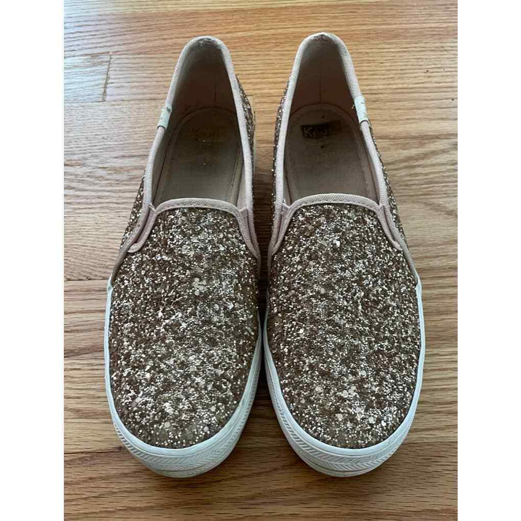Keds x Kate Spade Triple Decker Gold Glitter 7.5 thumbnail 2