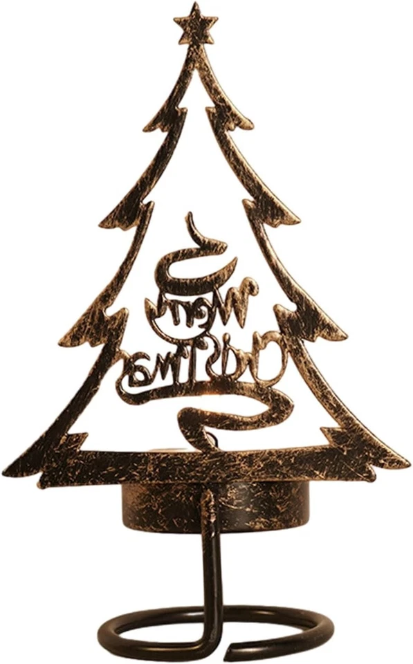 15-Soporte para Velas con Base Estable Resistente al CalorNT-NAVIDAD Foto 4 de 4