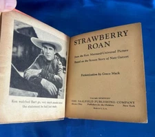 STRAWBERRY ROAN - Saalfield #1090 (1934) Ken Maynard Universal Pix - BLB style