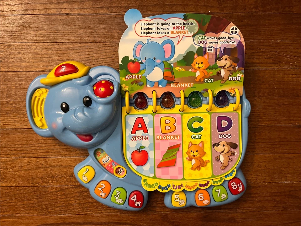 VTech Touch & Teach Elephant Book Kids Electronic Learning Educational Toy Gift - Image 2 of 3