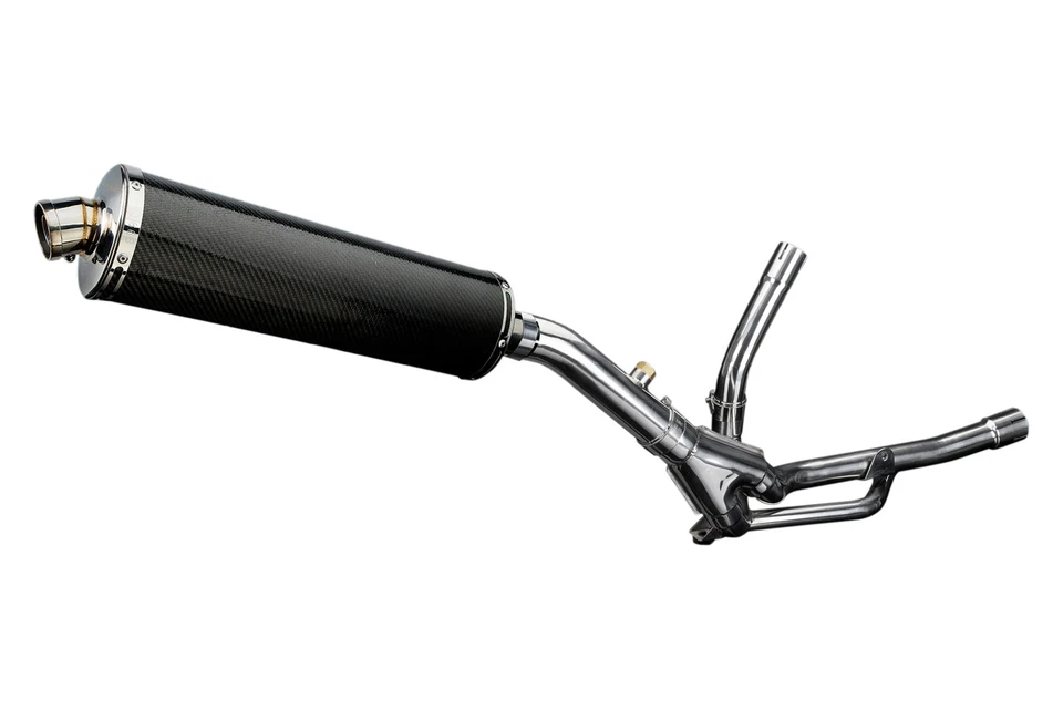 Suzuki DL650 V-Strom 2012-2016 Kit silenciador de escape de carbono ovalado de 18" deslizable Foto 2 de 4