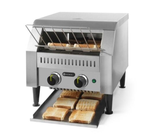 Durchlauf Toaster 2 seperate Heizelemente Edelstahl Gastronomietoaster doppelt - Bild 1 von 6