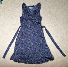 Blue Vanilla Blue and White Summer Dress UK Size 8